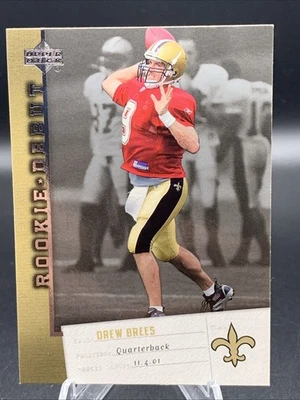 2006 Upper Deck Rookie Debut Drew Brees New Orleans Saints #60 - Image 1 of 2