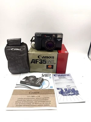 Câmera de Filme Canon AF35ML Autoboy 35mm Point & Shoot Caixa e Manual - Testada - Imagem 1 de 4