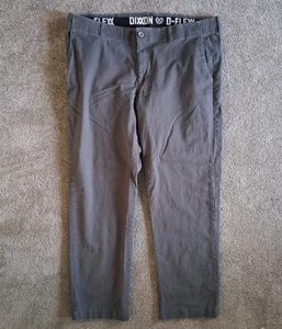 Dixxon Flanell D-Flexx Hose Herren 44x32 grau Chino gerades Bein Stretch - Bild 1 von 8