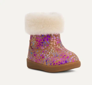 NEW UGG Baby Jorie II Spots- Chestnut Sparkle Suede US 0/1/UK0.5/EU16 - Picture 1 of 17