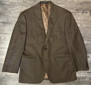 Ralph Lauren Blazer Mens 40R Houndstooth Wool Sport Coat Suit Casual Jacket Brwn - Picture 1 of 12
