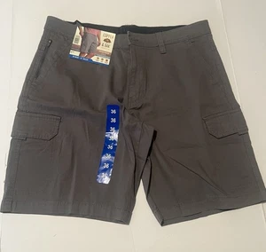 Men's Cargo Shorts Copper & Oak Stretch Venture Ripstop 36-10" Gray New - Picture 1 of 9