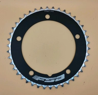 FSA 42T PRO Chainring 10/11 Speed 130BCD Black Non-Ramped - Image 1 of 2