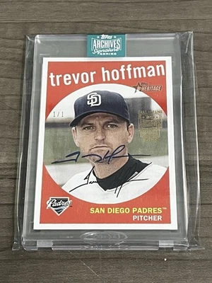 2024 Topps Archives Signature Series - Trevor Hoffman Topps Heritage 1/1 (AU) - Image 1 of 2
