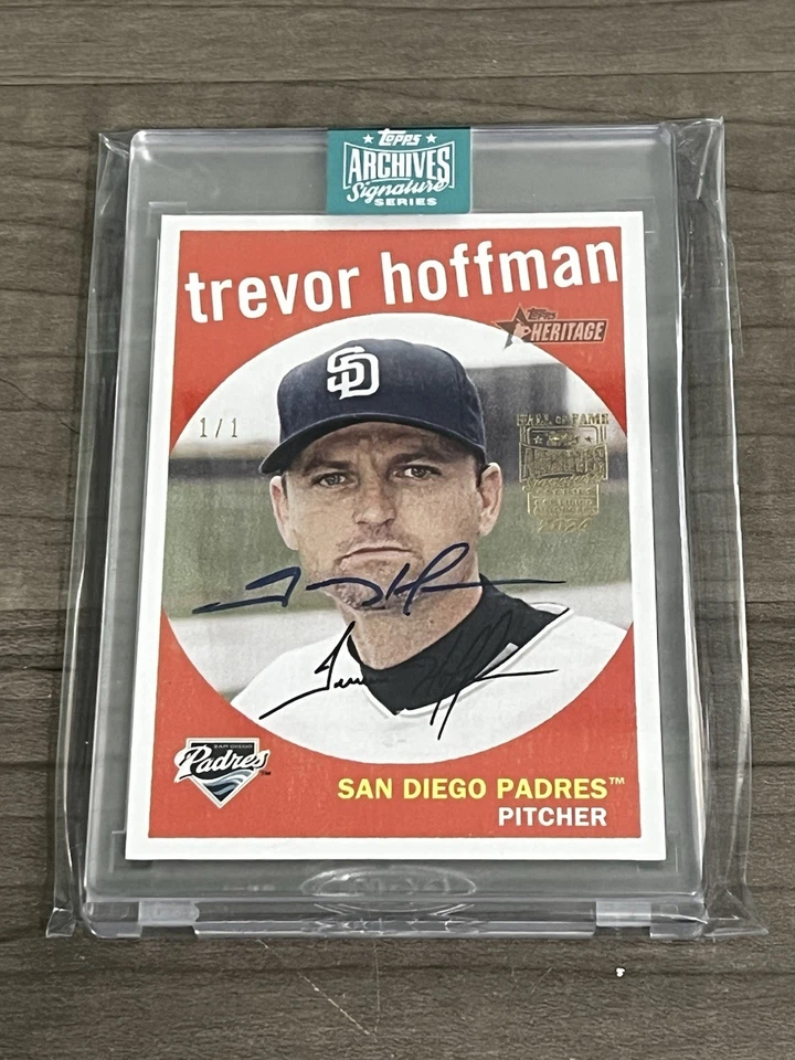 Serie Signature Archives Topps 2024 - Trevor Hoffman Topps Heritage 1/1 (AU) Foto 1 de 2