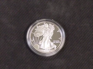 2002 US MINT AMERICAN SILVER EAGLE $1 DOLLAR 1 OZ .999 SILVER PROOF COIN W/ COA - Picture 1 of 6