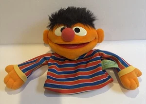 Pupazzo a mano giocattolo imbottito Sesame Street Ernie 10" ottime condizioni (2003 - Gund) - Foto 1 di 5