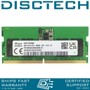 SK Hynix HMCG66AGBSA095N AA 8GB DDR5 1Rx16 PC5-44800 5600MHZ SODIMM RAM - Picture 1 of 2