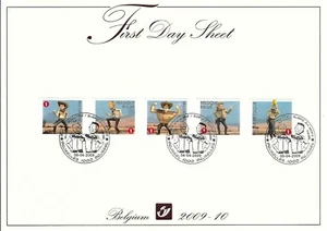 [FDS285] Belgium FDS 2009-10 Comics First Day Sheet SUPERB - Picture 1 of 1