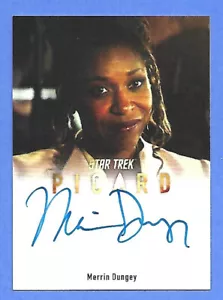 2021 Star Trek Picard auto card A24 Merrin Dungey as Richter (Limited)  - Picture 1 of 2