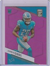 Jahmyr Gibbs Rookie Card 2023 Donruss Elite Pink