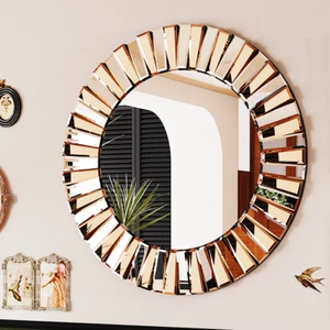 Spiegel Wandspiegel Dekospiegel Gold Groß Bad Deko Flur Luxus Zierspiegel 80 CM - Bild 1 von 33