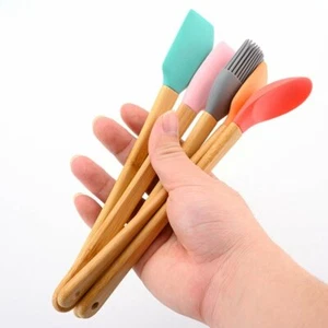 Yesbay 5Pcs/Set Small Silicone Spatula Brush Home Kitchen Heat Resistant Baking - Picture 1 of 3