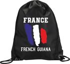 BACKPACK BAG FRENCH GUIANA FRANCE GYM HANDBAG FLAG SPORT