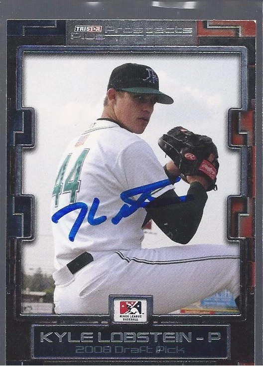 Detroit Tigers KYLE LOBSTEIN Signed Card - Image 1 of 1