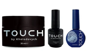 TOUCH Cold Rubber Base, Silk Base, Top No Wipe No UV, Matte Top Coat LED UV - Picture 1 of 12