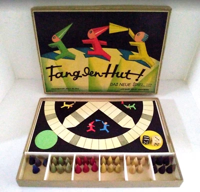 Antique 1927 Fang den Hut (Capture the Hat) Board Game Complete - Image 1 of 4