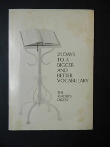 21 Days to a Bigger and Better Vocabulary Trade Paperback 1967 Readers Digest - Picture 1 of 7