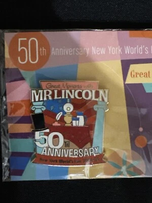 Disneyland Cast Member 50th Anniversary Great Moments with Mr. Lincoln Pin - Image 1 of 3