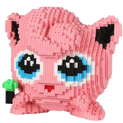Jigglypuff Pokémon Nano Bricks/Blocks Large 3D Model Kit | 5,600 pieces - Image 1 of 4