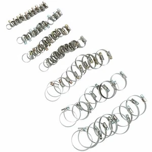 Assorted Jubilee Hose Pipe Clamps Clips For Air Water Fuel Gas 8mm - 60mm 70pc - Picture 1 of 3