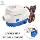 Auto Submersible 1100GPH Boat Bilge Water Pump Built-in Float Switch US SHIP photo