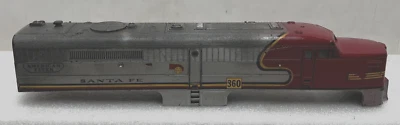 AMERICAN FLYER POSTWAR S-GAUGE #360 SANTA FE ALCO DIESEL A-UNIT SHELL - Image 1 of 4
