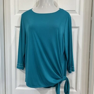 Blusa para mujer Chicos Easy Wear talla 3 túnica elástica de poliéster verde XL - Imagen 1 de 11