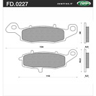 New NEWFREN Rear Brake Pad - Touring Organic For SUZUKI 1-FD0227-BT