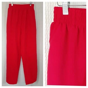 Vintage Remo of CA Red Lightweight Elastic Waist Pants Size Medium - Picture 1 of 9