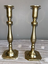 Brass Candleholder Set Of 2 And 8” In Height