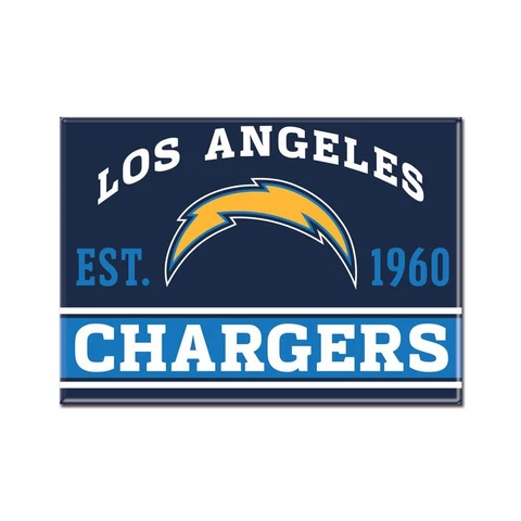 LOS ANGELES CHARGERS EST. 1960 2.5" x 3.5" METAL MAGNET NEW WINCRAFT ⚡ Cover
