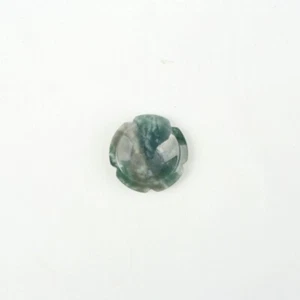 Natural Water Grass Agate Quartz Crystal Plum Flower Thumb Press Stone Healing - Picture 1 of 1