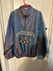 ft myers beach Vintage Reflective Windbreaker Men’s M 90s Florida  - Picture 1 of 5