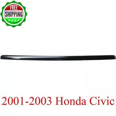 New Hood Molding Trim Moulding Black Front For 2001-2003 Honda Civic HO1235103 - Imagem 1 de 4