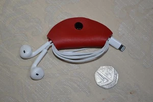 Handmade Leather Headphone & Cable Holders - Picture 1 of 1