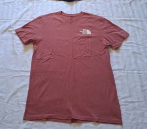 THE NORTH FACE NEVER STOP EXPLORING T Shirt New Men's Large Maroon Cotton N197 - Picture 1 of 4