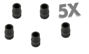 5 x Bi Hex Impact Socket 13mm 1/2" Drive HGVs Brake Disc Bolts on SAF axles - Picture 1 of 4