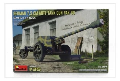 MINIART 35394 ACCESSORIES - MILITARY GERMAN 7.5 ANTI-TANK GUN PAK 40 1945 - 1/35 - Immagine 1 di 3