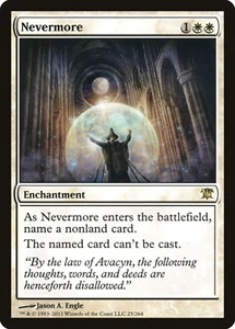NEVERMORE - MTG Innistrad Rare Enchantment - Picture 1 of 1