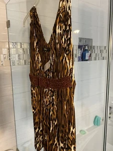 Sky Brand Leopard Silk Top- New With Tags - Picture 1 of 4