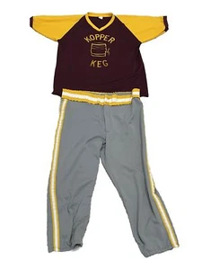 Vintage 1980s Softball Uniform Size Large Vtg Copper Keg Jersey Halloween - Picture 1 of 5