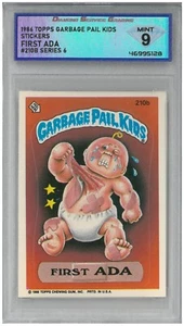 Topps Garbage Pail Kids 1986 primera ADA #210B serie 6 💎 DSG 9 como nuevo - Imagen 1 de 2