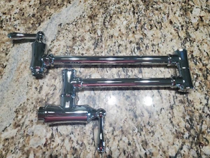 Delta 1177LF-Traditional Wall Mounted Pot Filler w/ Dual Swing Joints-Chrome - Picture 1 of 17