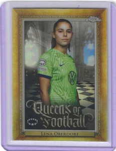 2022-23 TOPPS CHROME UEFA WOMENS LENA OBERDORF QUEENS OF FOOTBALL Q-15 - Picture 1 of 1