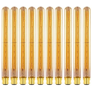 10 Pcs B22 40W T300 Dimmable Edison Bulb Filament Tubular Decor Light Bulbs 220V - Picture 1 of 16