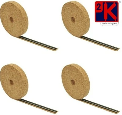 2K 4 x Rolls Cork Track Bed Underlay 10m Long x 35mm Wide x 3mm Thick - '00' Gauge