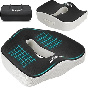 Cuscino per Sedile Memory Foam, Cuscini Seduta per Auto, Ufficio, Sedia Da Gioco - Foto 1 di 12