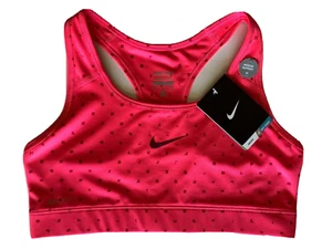 NEW NIKE PRO [M] Women DRI-FIT Medium Support Run/Gym Sports Bra-Pink 620325-639 - Picture 1 of 1