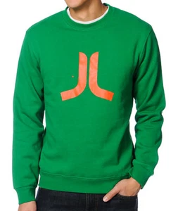 SUDADERA DE LANA DE CUELLO REDONDO PARA HOMBRE GUY'S WESC LOGOTIPO NUEVO $64 VERDE - Imagen 1 de 1